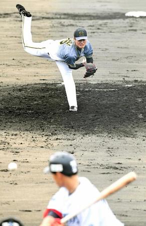 　西武打線相手に５回２／３を２失点７奪三振の好投を見せた西純