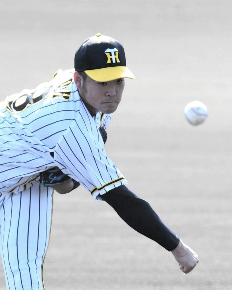 力投する阪神・斎藤友貴弥＝ＳＯＫＫＥＮスタジアム（撮影・北村雅宏）