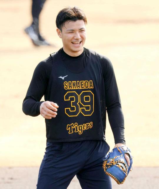 阪神ドラ4栄枝 憧れ藤浪と初バッテリー！変化球に驚き「付いてい