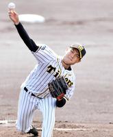 　先発の西純は２回を投げ無失点の好投を見せる