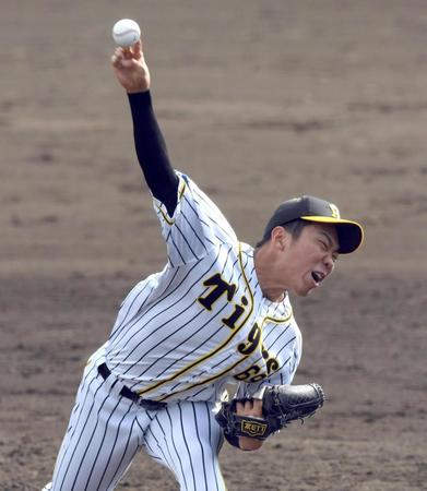 　９回、力投する石井大（撮影・山口登）