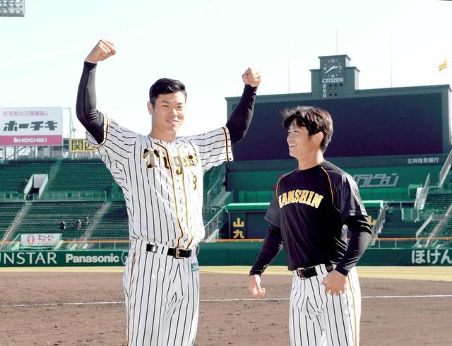 阪神ドラ１佐藤輝 甲子園でバックスクリーン弾 あそこに放り込めたらいい 阪神タイガース デイリースポーツ Online