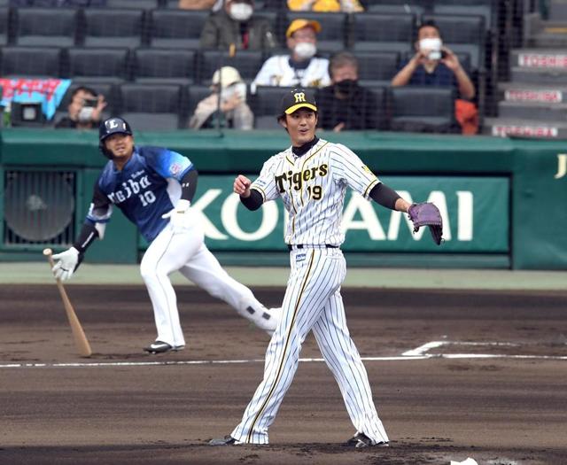 阪神・藤浪、立ち上がりに３失点　高校時代の後輩・西武・森に先制二塁打浴びる