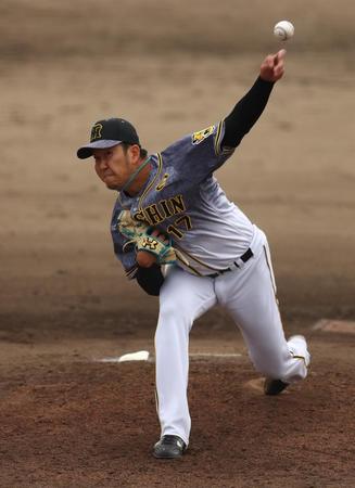 　２番手で登板し４回を三者凡退に抑えた阪神・岩貞