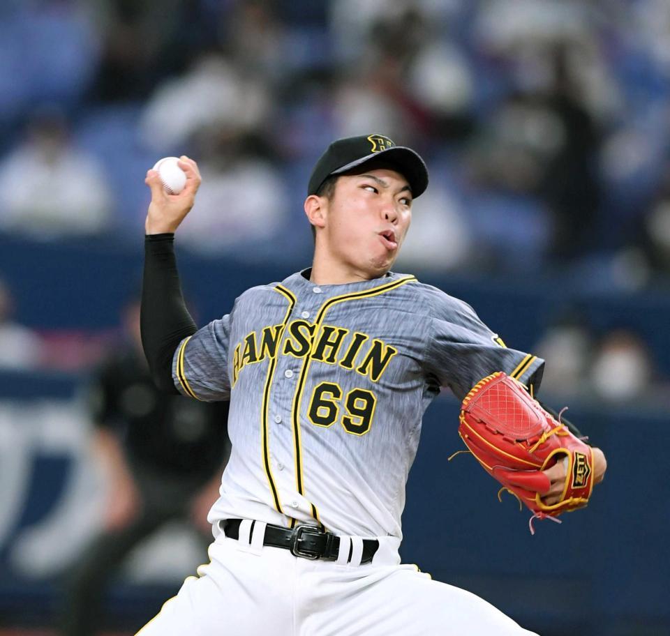 　７回、力投する石井大