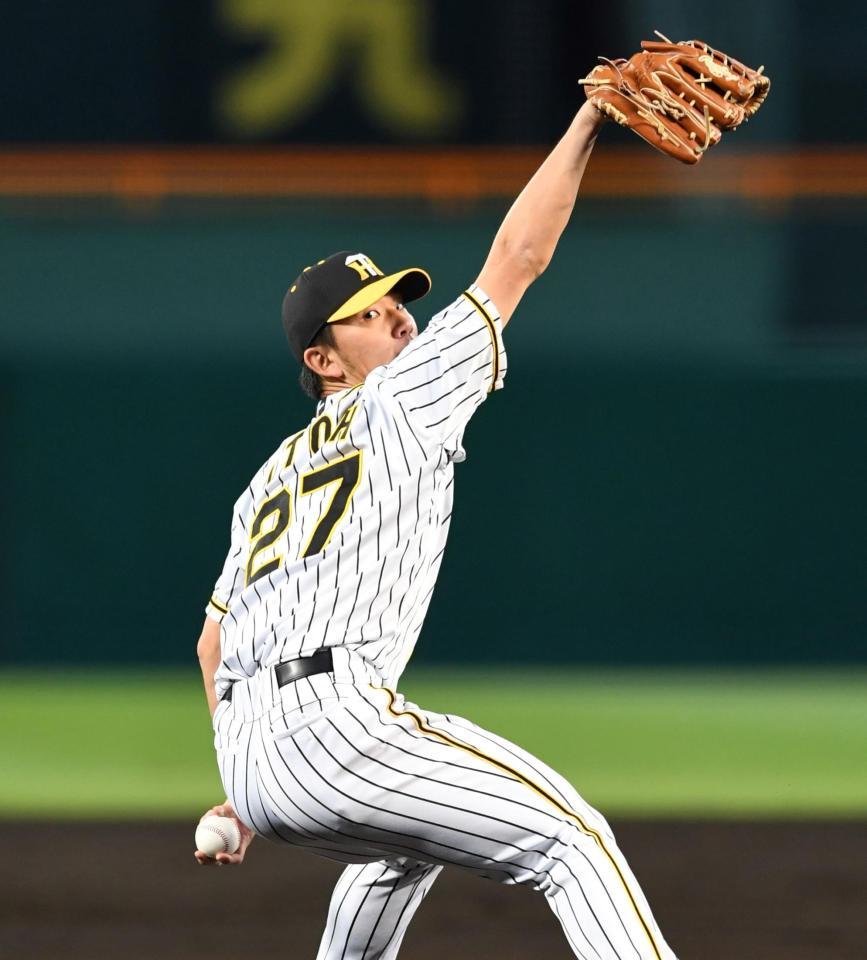 　先発し力投する伊藤将（撮影・田中太一）