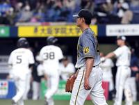 ６回、勝ち越しを許すチェン（撮影・山口登）