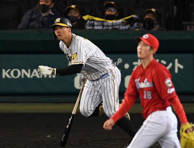 阪神ドラ１佐藤輝が甲子園初アーチ やり返したいと 天敵 森下から４号２ラン 阪神タイガース デイリースポーツ Online