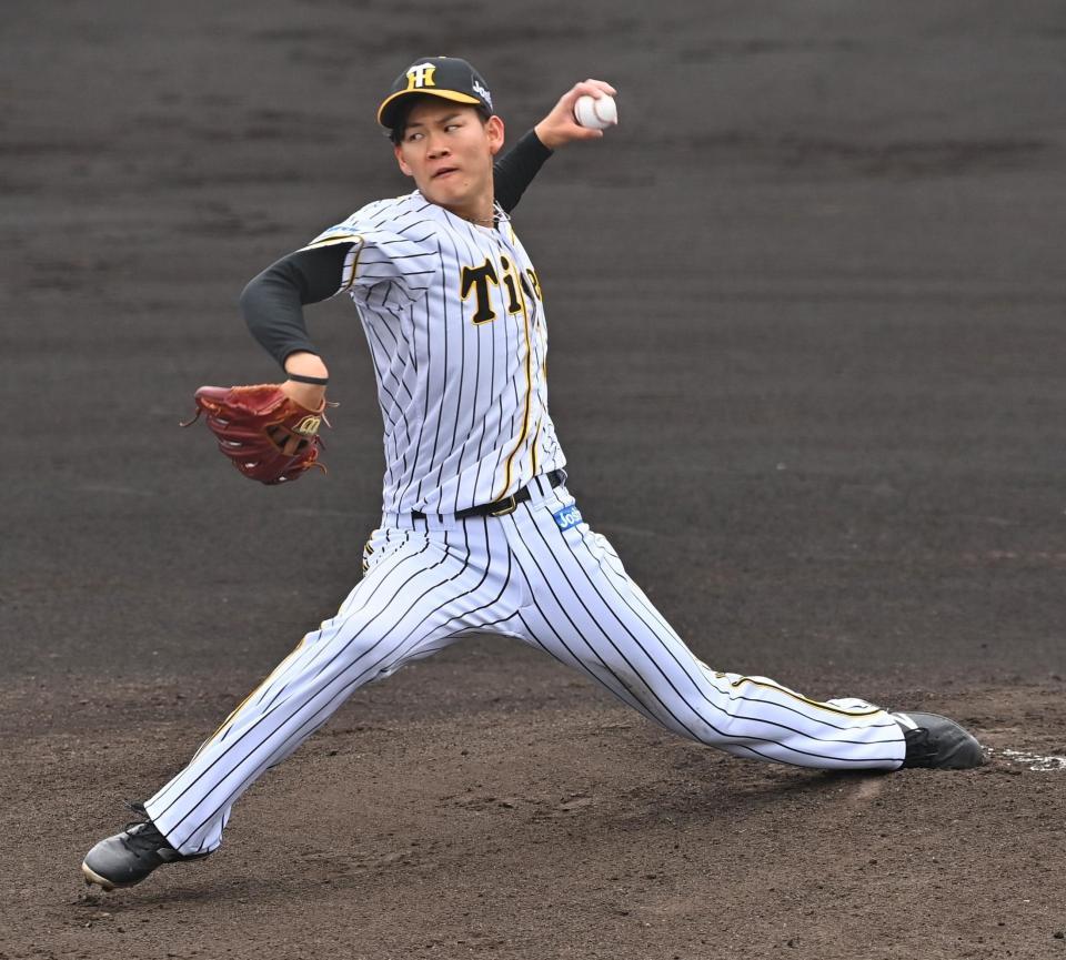 　先発する阪神・及川雅貴　