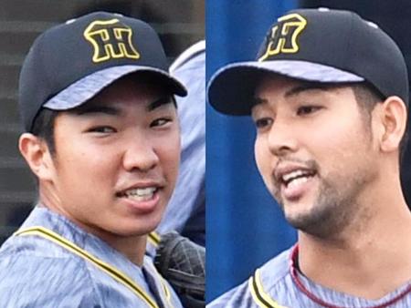 　阪神の石井大と加治屋