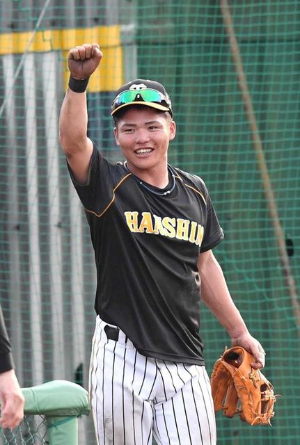 小野寺 阪神 阪神育成の小野寺 推定１３０メートルの特大弾