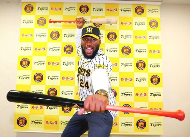 ロハス準備 阪神入団会見 サトー オーヤマ マルテ サンズ と共闘だ 阪神タイガース online