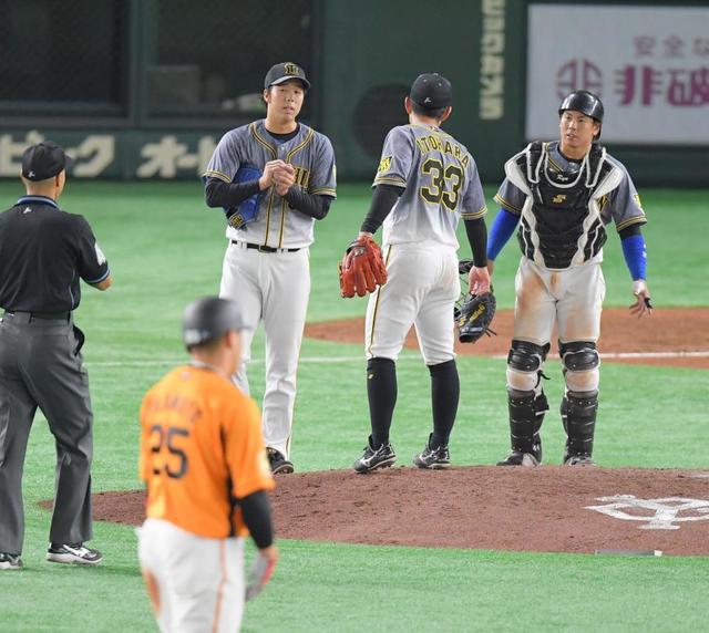 阪神・矢野監督が青柳をねぎらう　巨人・岡本和に２被弾も「この球場やから」