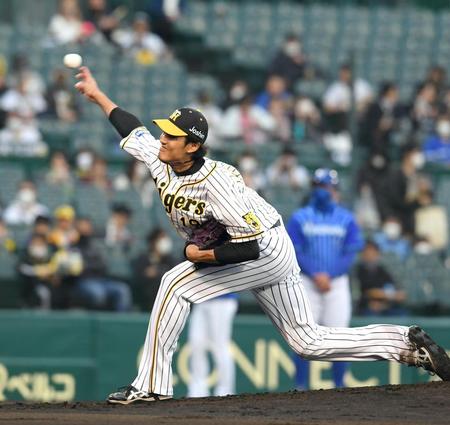 　先発し力投する藤浪（撮影・山口登）