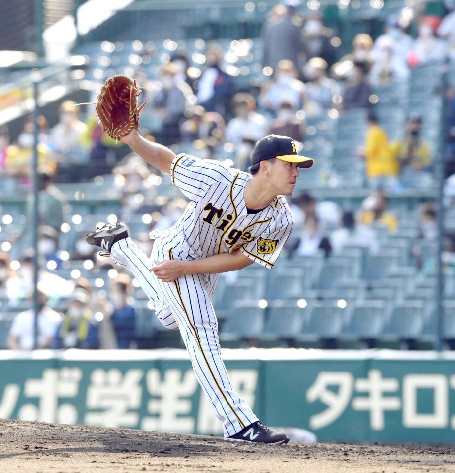 　先発し力投する伊藤将（撮影・山口登）