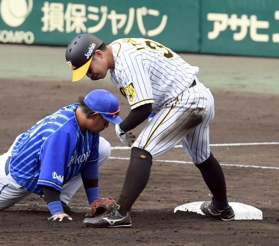 　７回、大山の中犠飛で三進した糸原