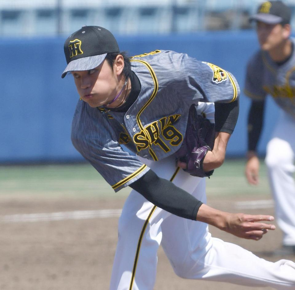 　先発５イニング１失点の阪神・藤浪＝ナゴヤ球場