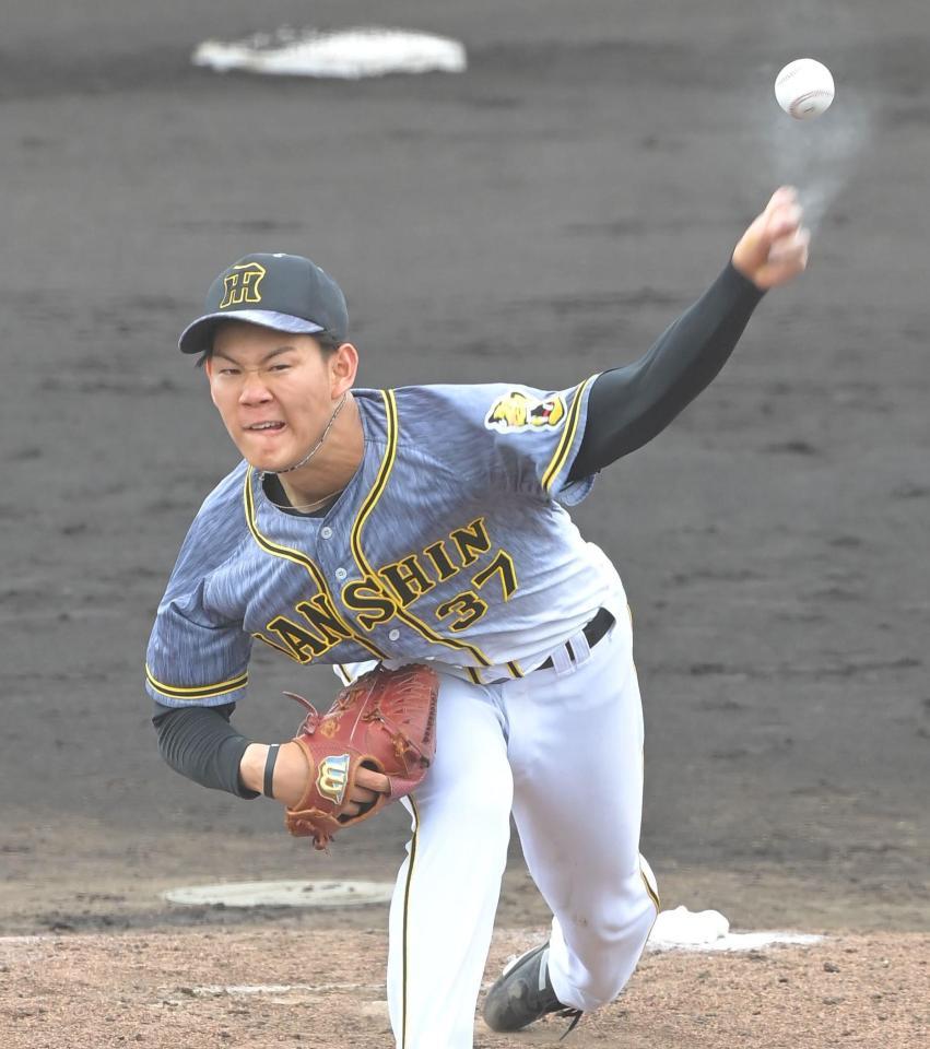 力投する及川（撮影・高部洋祐）