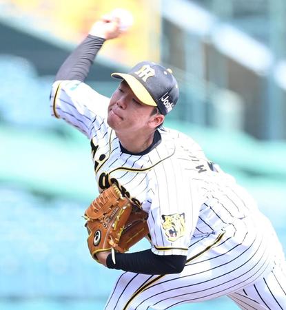 　力投する村上（撮影・飯室逸平）