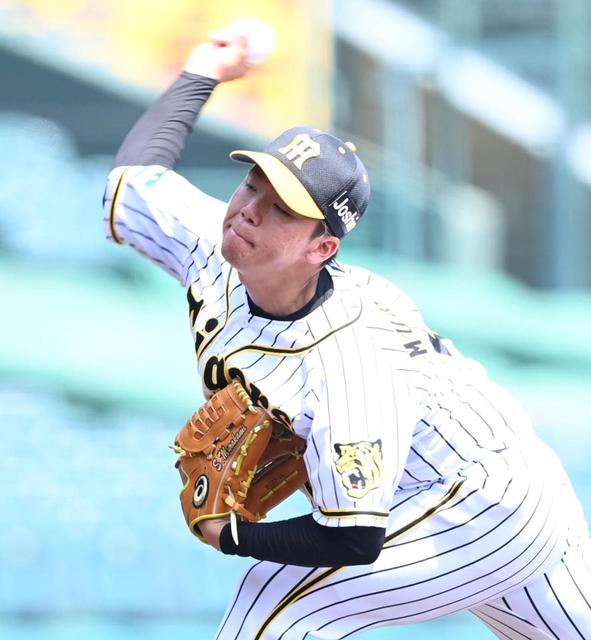 阪神2軍 ドラ5村上が6回4安打無失点の好投 甲子園のマウンドで躍動
