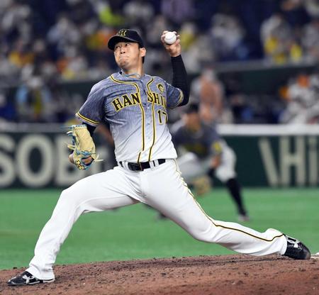 　７回裏に登板した岩貞