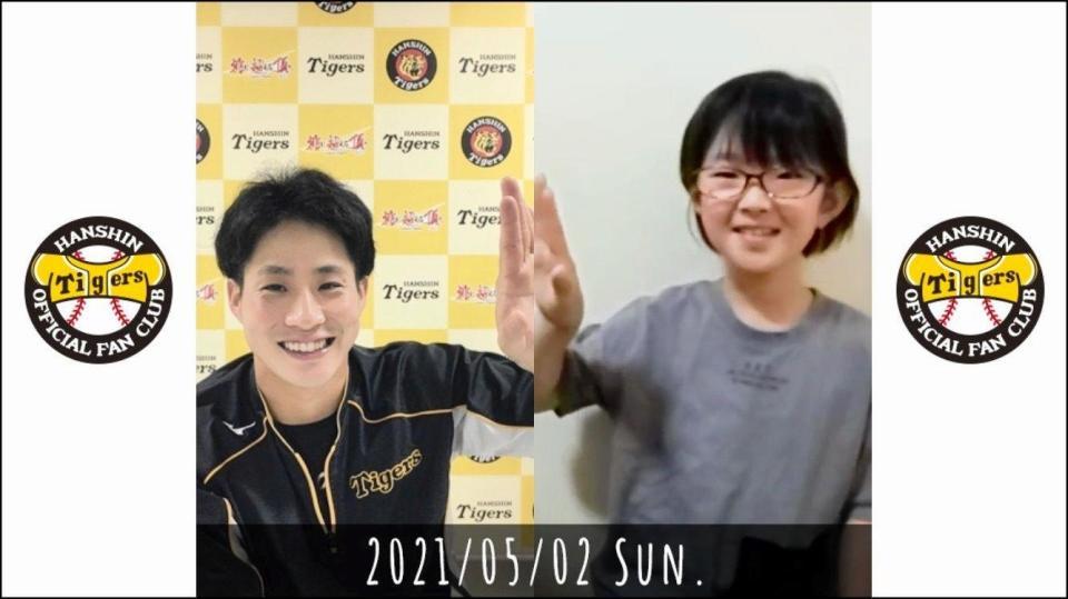 　ＴＯＲＡＣＯオンライン撮影会のイメージ（球団提供）