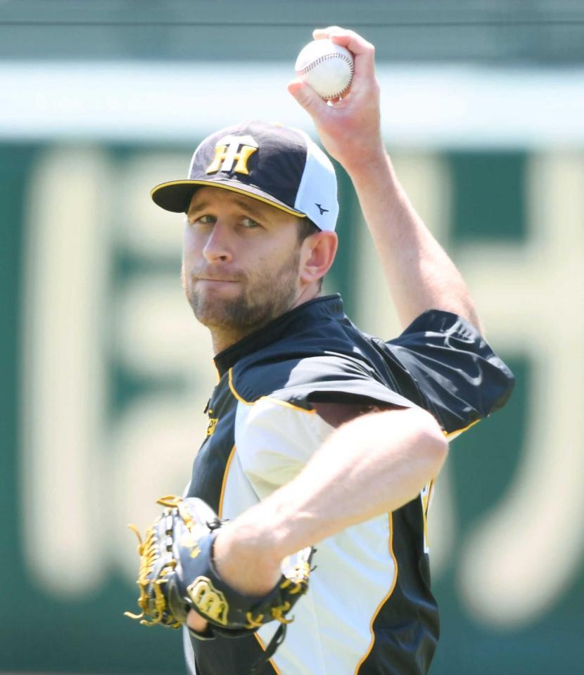 　キャッチボールで調整するガンケル