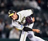 　９回、力投する藤浪