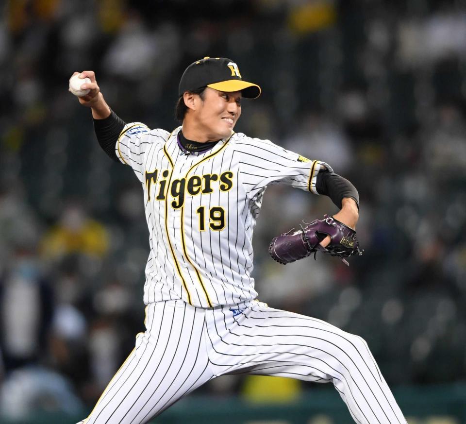 　４日のソフトバンク戦の９回に登板し、気迫のこもった投球を見せた藤浪