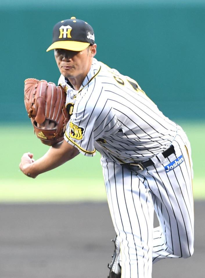 　力投するチェン（撮影・北村雅宏）