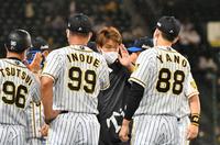　４勝目を挙げた西勇（撮影・佐々木彰尚）