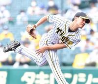 　力投する阪神・伊藤将（撮影・吉澤敬太）