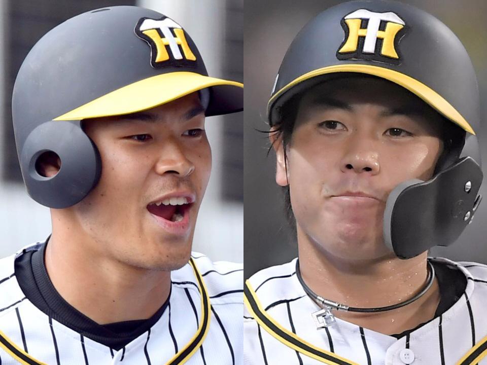 阪神・佐藤輝明と梅野隆太郎