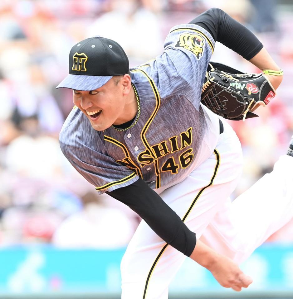 　先発した秋山（撮影・飯室逸平）