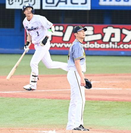 　１回、山田に逆転３ランを許した二保（撮影・高石航平）