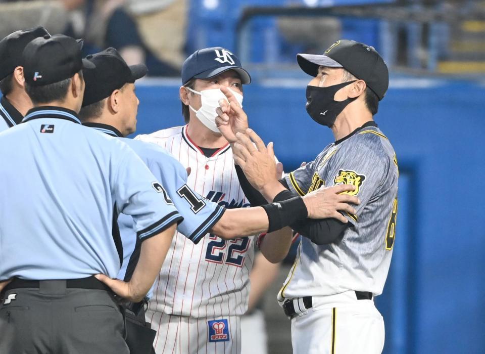 サイン伝達疑惑問題 阪神矢野監督とヤクルト高津監督が話し合い「解決