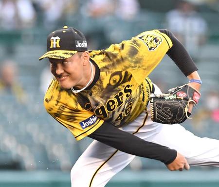 　力投する秋山（撮影・北村雅宏）