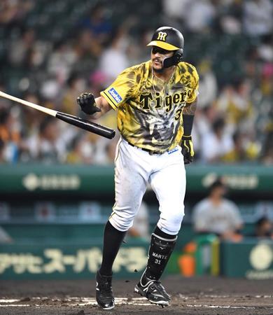 　６回、ソロを放ち、駆け出すマルテ