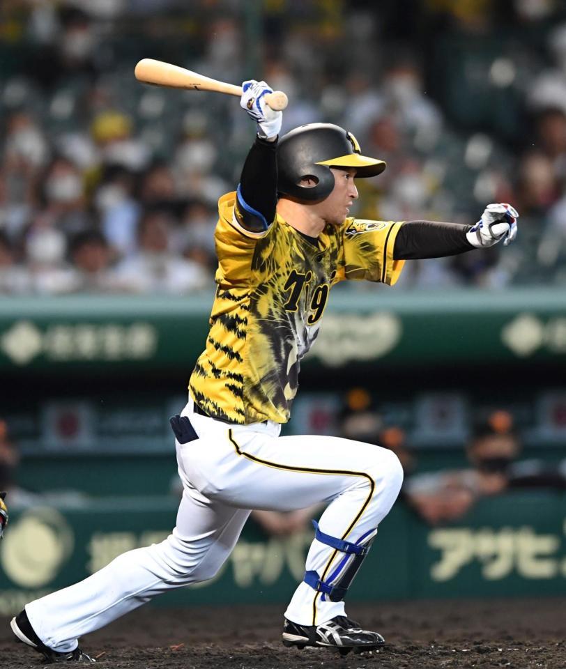 　５回、適時打を放つ近本