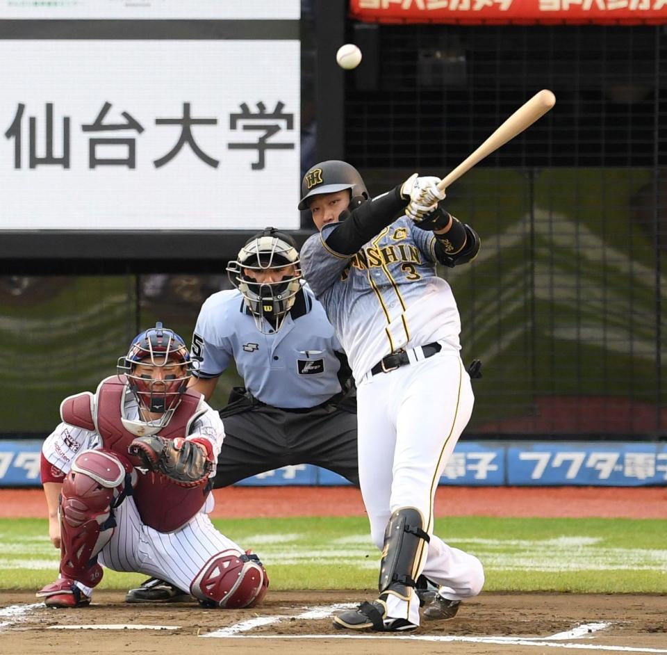 　２回、安打を放つ大山