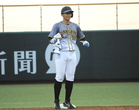 　千賀からの一打に笑顔の井上