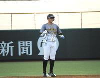 　千賀からの一打に笑顔が咲く井上