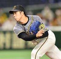 　東京五輪後初先発で力投する青柳（撮影・西岡正）