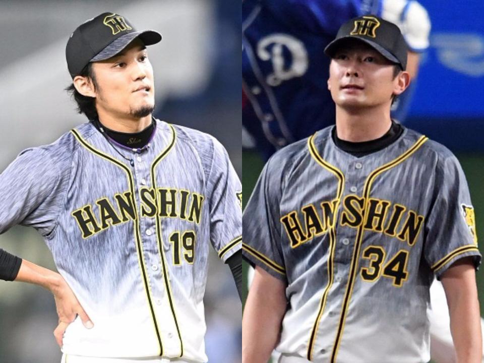 　抹消となった藤浪（左）と二保