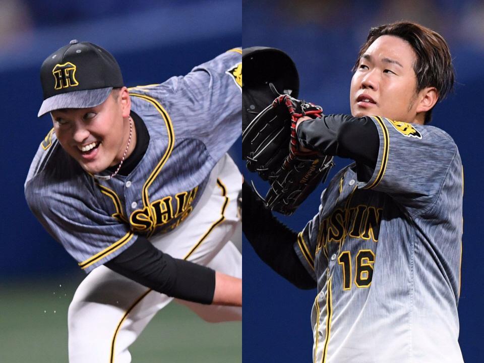 　秋山（左）と西勇