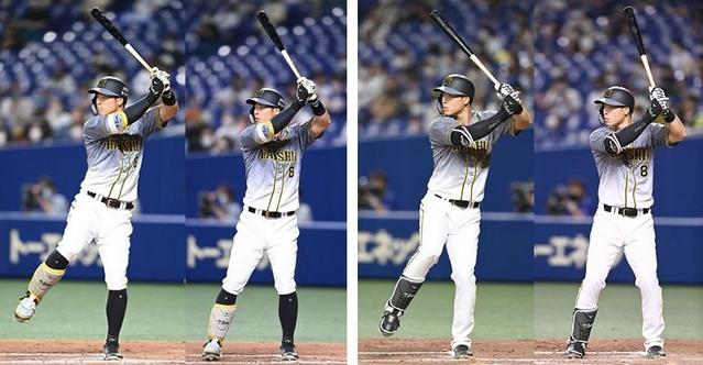 岡田彰布氏の眼】阪神・佐藤輝の構え明らかに変わった グリップ下げ