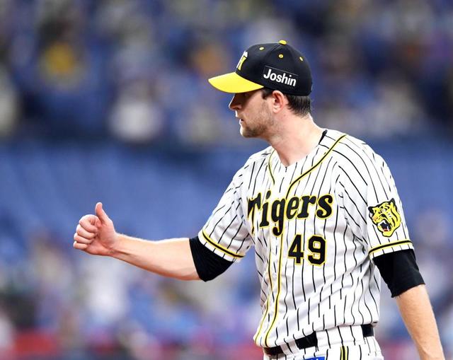 阪神・ガンケル ぶっつけ本番7勝目 味方ミスにも動じず七回途中2失点