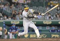 　７回、空振り三振に倒れる大山