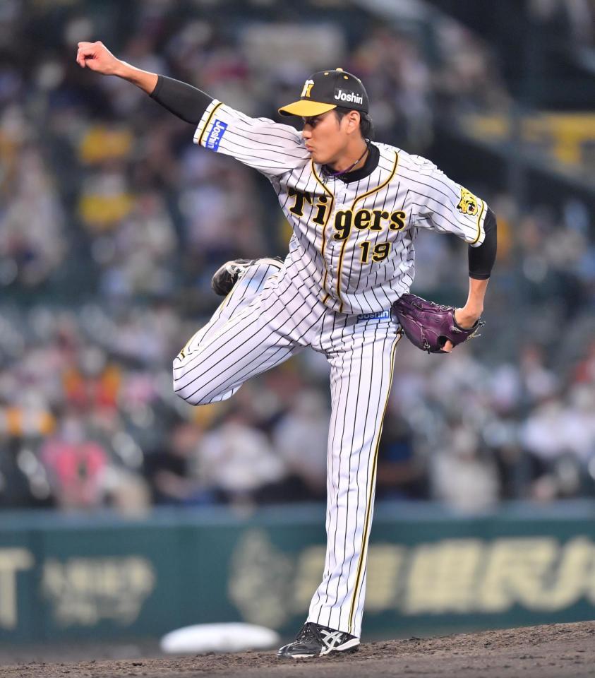 　３回から登板した藤浪（撮影・吉澤敬太）