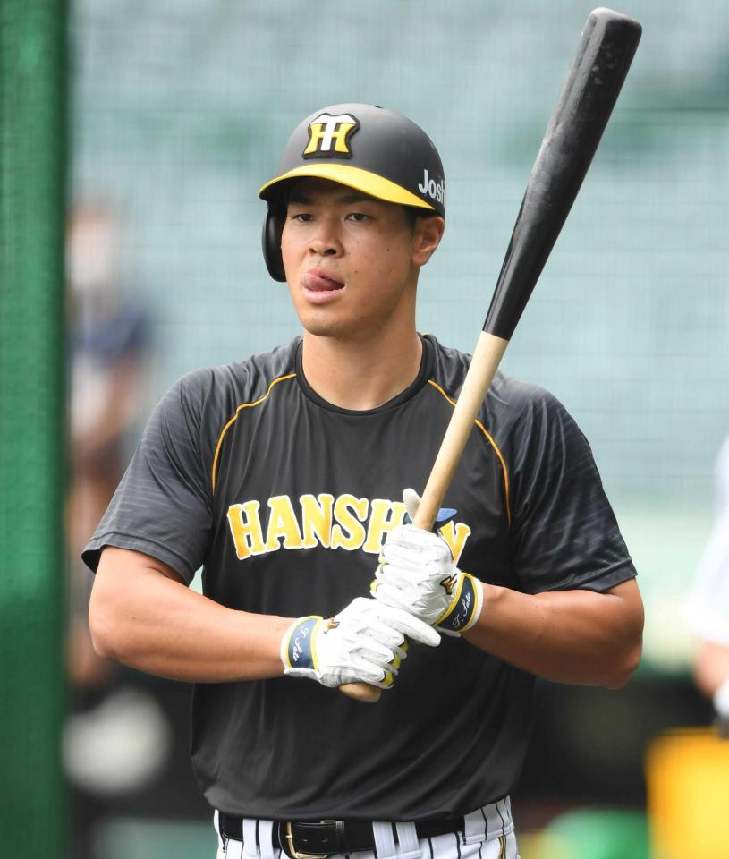 　２軍に降格した佐藤輝